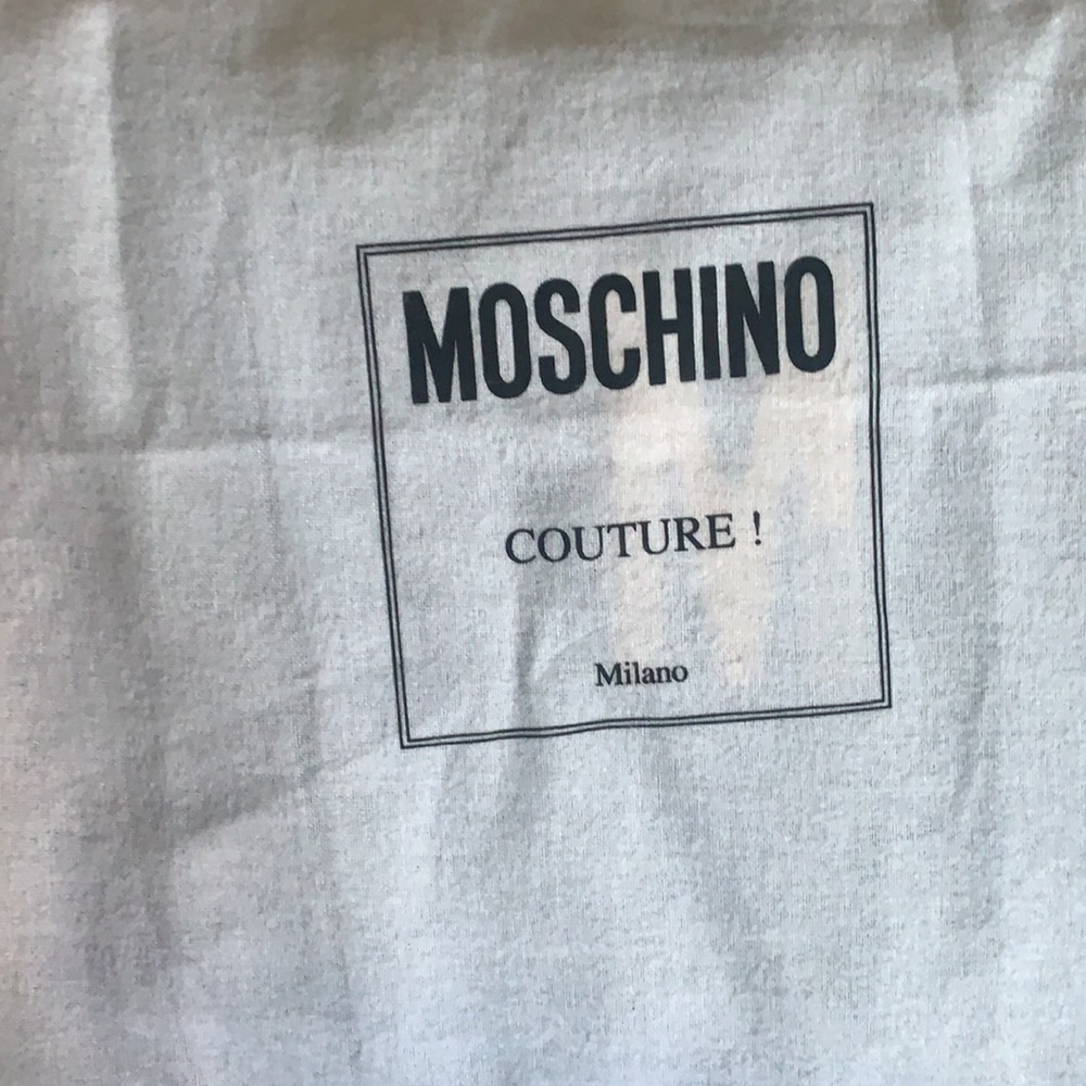 New Moschino QUILTED MONOGRAM CLUTCH LEATHER 11.5”X 8”New with tag made in Italy - Picture 6 of 12